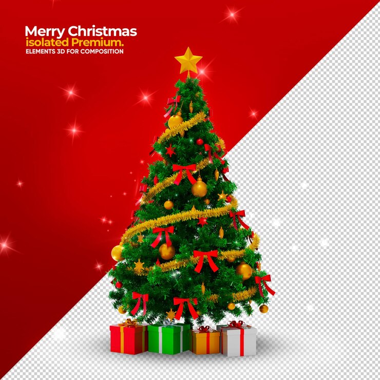 PSD feliz navidad logo 3d para promociones.