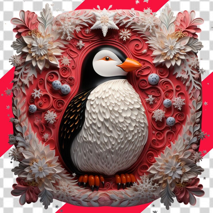 PSD feliz navidad con el muñeco de nieve