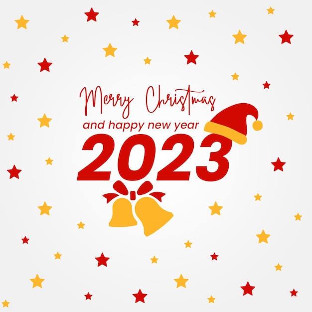 Feliz navidad y próspero año nuevo 2023 publicación de instagram