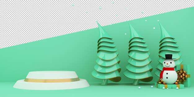 Feliz Navidad y próspero año nuevo renderizado 3d