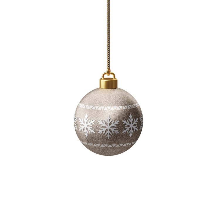 PSD feliz navidad varios adornos para decorar el árbol renderización 3d