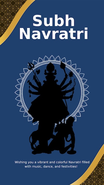 Feliz Navratri saludando el festival de la India en Instagram