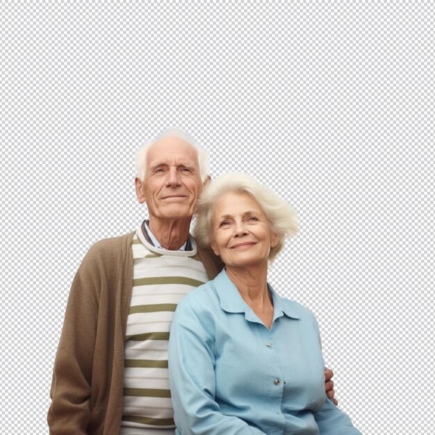 Una feliz pareja de ancianos