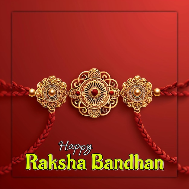 PSD feliz raksha bandhan el festival indio decorativo el fondo cultural la celebración la publicación en las redes sociales