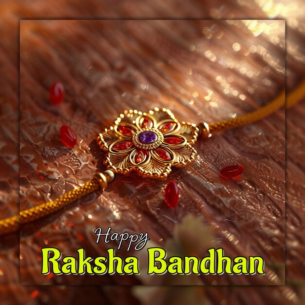 PSD feliz raksha bandhan el festival indio decorativo el fondo cultural la celebración la publicación en las redes sociales