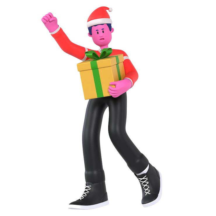 PSD feliz de recibir un regalo especial