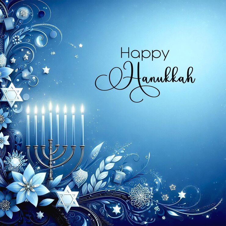 PSD feliz salud de hanukkah y deseos de fondo de la imagen