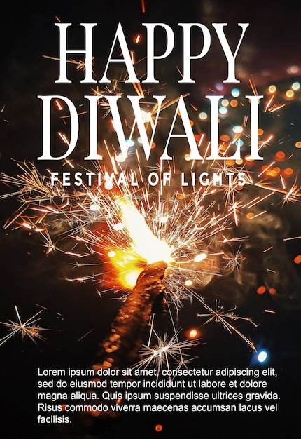 Feliz tarjeta de felicitación de diwali grande iluminado diwali diya o lámpara de arcilla colocado