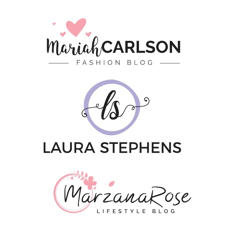 PSD feminines minimal-branding-logo psd