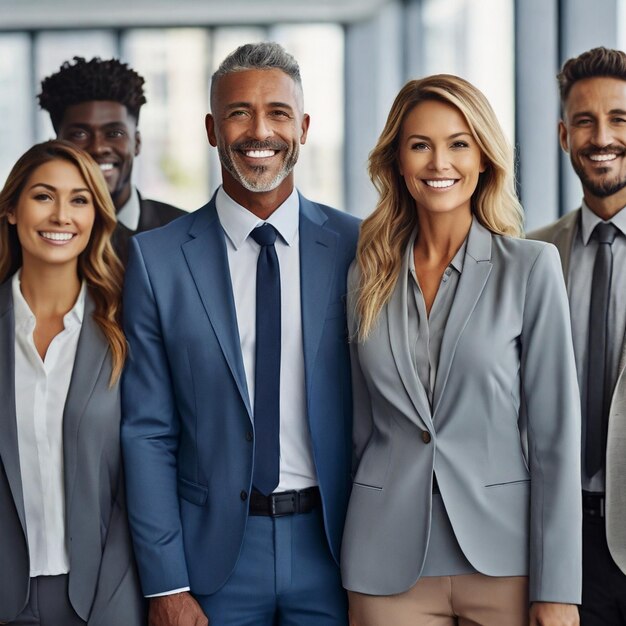 PSD une femme d'affaires heureuse.