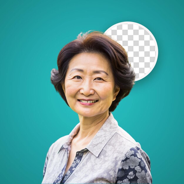Une Femme âgée Compatissante Aux Cheveux Courts D'origine Ethnique D'asie De L'est Vêtue D'une Tenue De Biotechnologie Pose