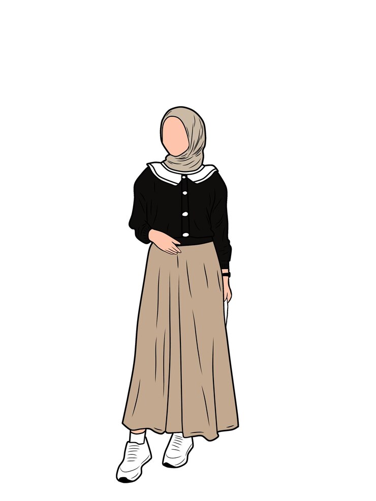PSD une femme dans une illustration de robe art numérique
