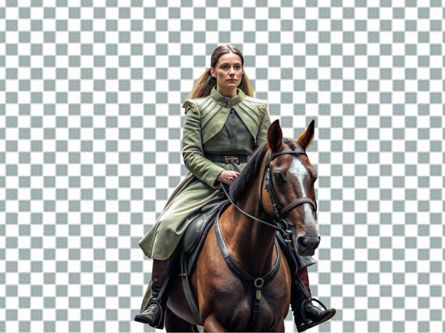 PSD une femme elfe en armure avec un arc isolé sur un fond blanc