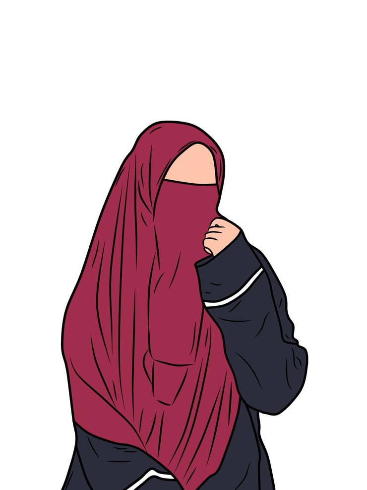 PSD une femme avec un hijab sur la tête