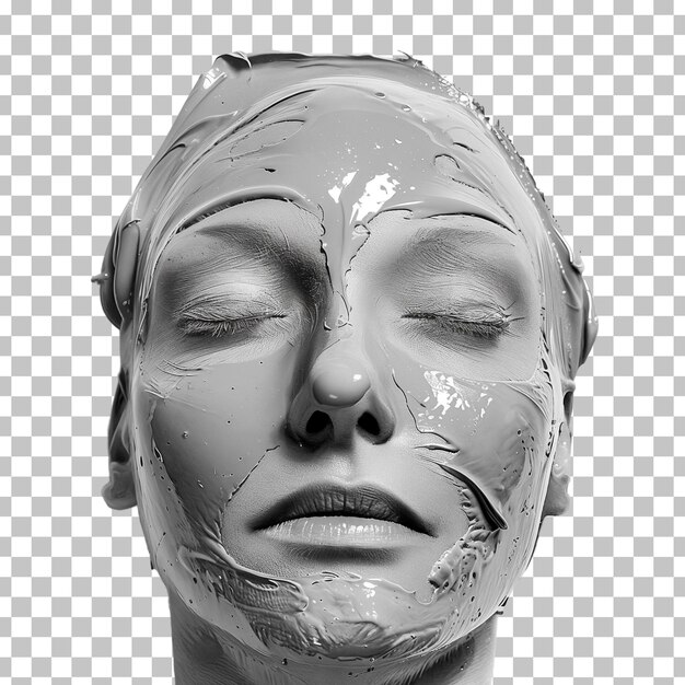 Une Femme Avec Un Masque Sur Son Visage Et Le Mot G Dessus