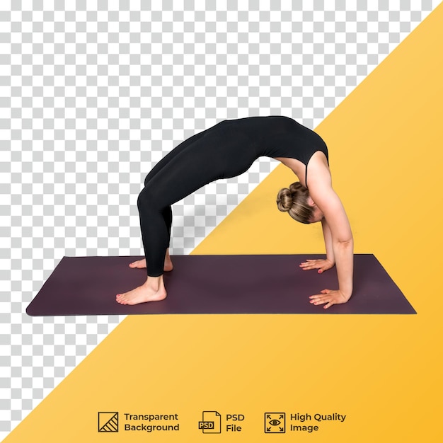 Une femme pratiquant le yoga
