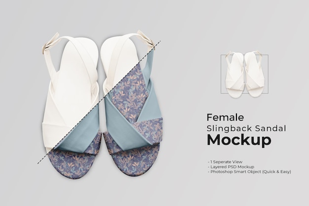 Femme-slingback-sandale-mockup