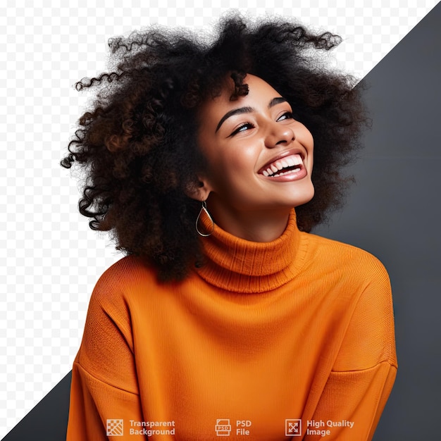 Une Femme Avec Un Sourire Sur Son Visage