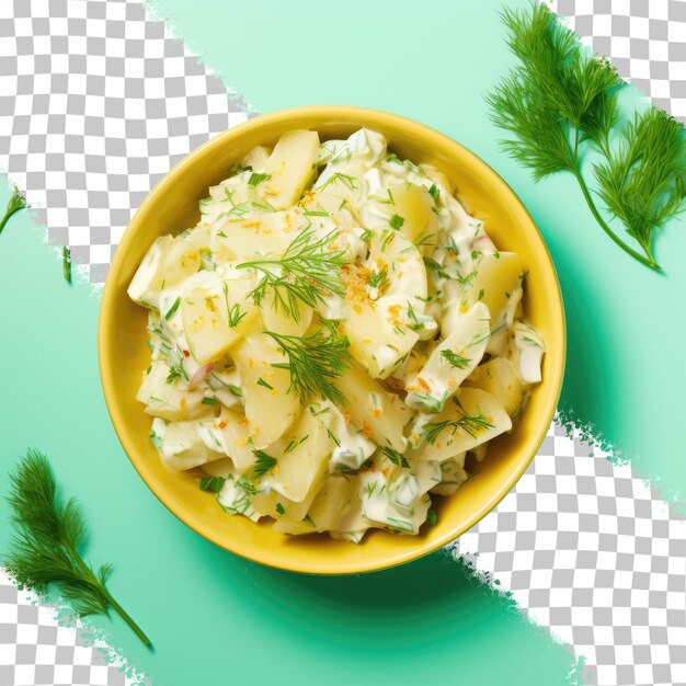 PSD fenchel-kartoffelschüssel mit durchsichtigem hintergrund