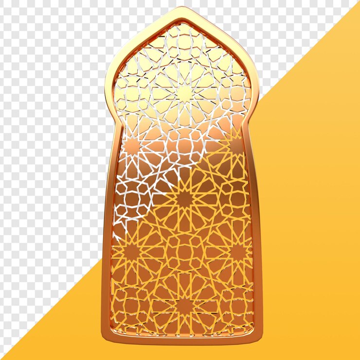 PSD la fenêtre de l'arc d'or islamique