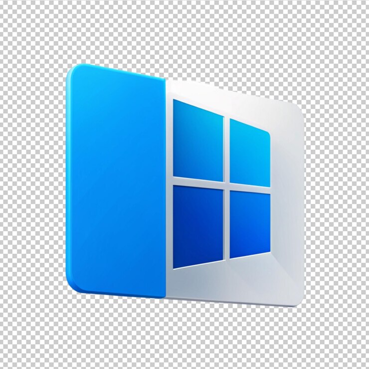 PSD fenêtres 11 sur fond transparent