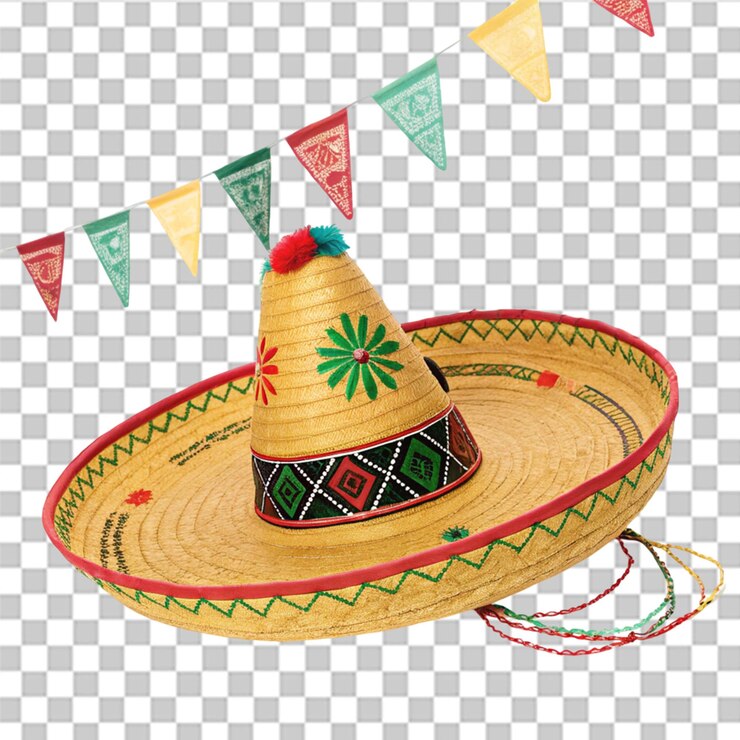PSD feriado mexicano isolado em fundo transparente