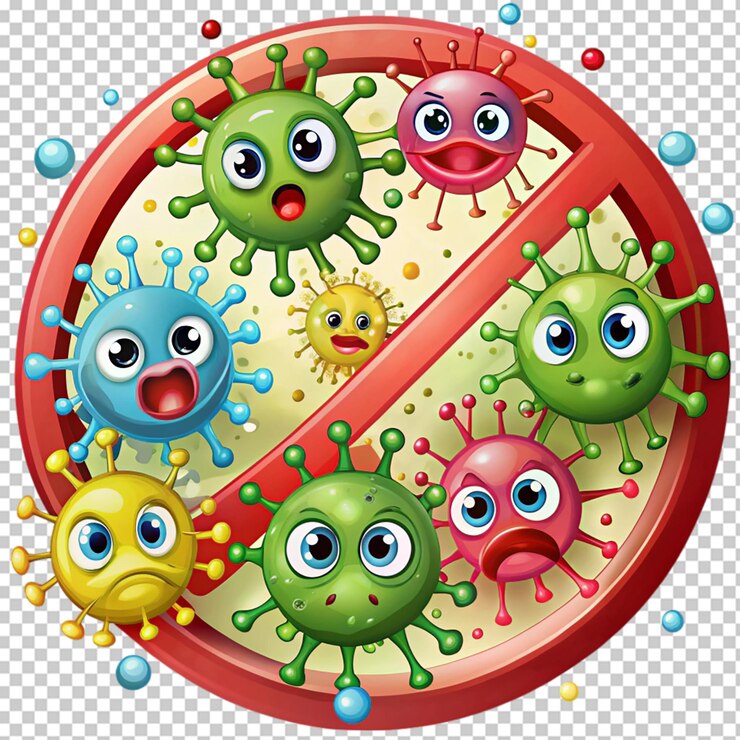 PSD fermare il mostro del virus germinativo batterico