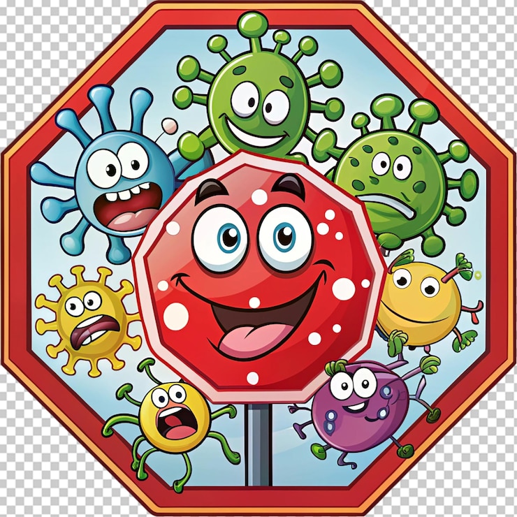 PSD fermare il mostro del virus germinativo batterico