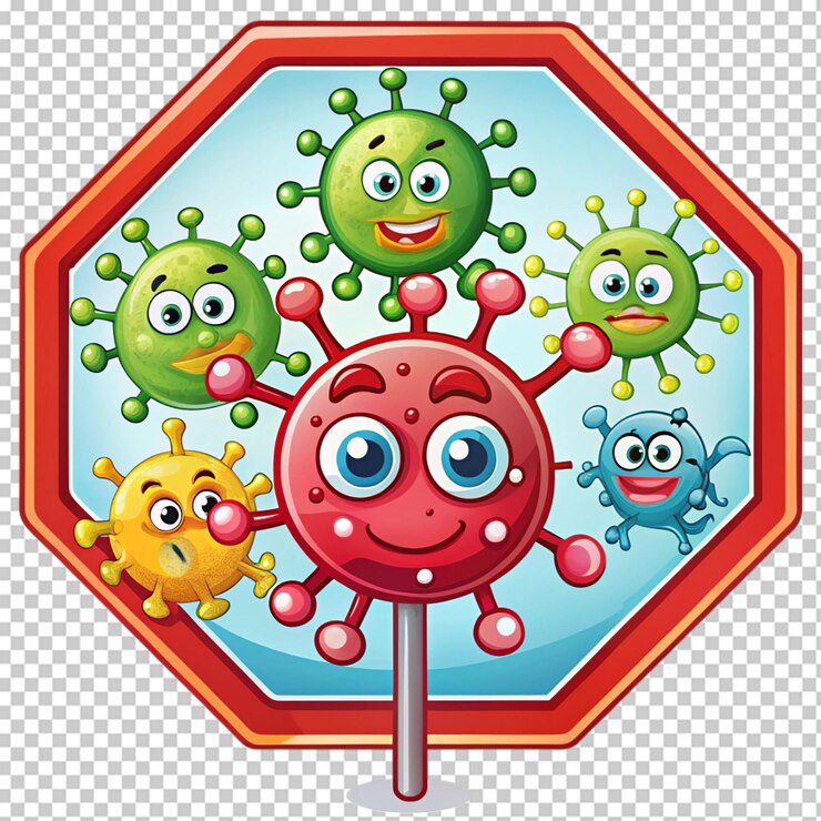 PSD fermare il mostro del virus germinativo batterico