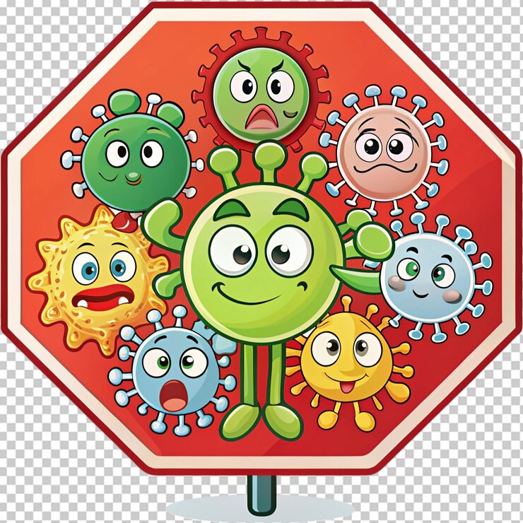 PSD fermare il mostro del virus germinativo batterico