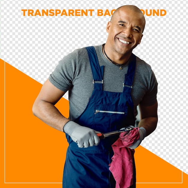 Ferramenta de retenção de mecânico de automóveis com fundo transparente