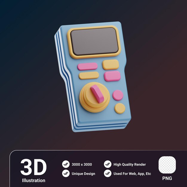 Ferramentas de Reparação Analisador de Objetos Ilustração 3D
