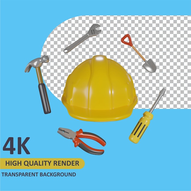 ferramentas de trabalho renderização de cartoon modelagem 3d