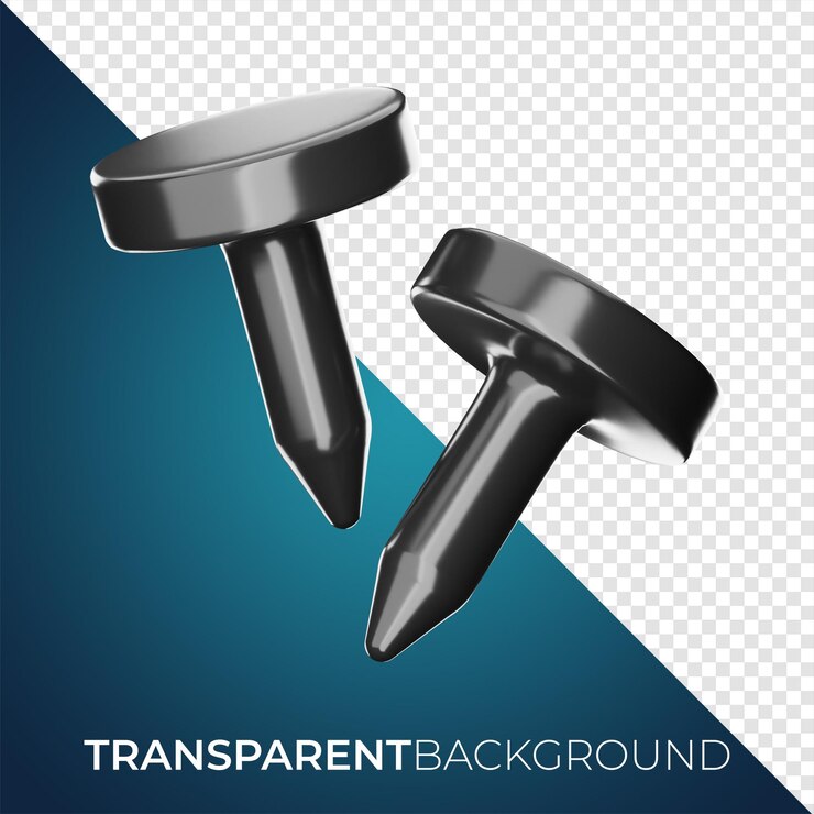 PSD ferramentas premium, construção de unhas, ícone renderização em 3d png
