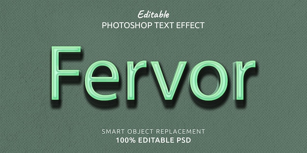 Fervore Effetto testo Photoshop