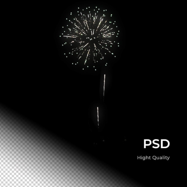 Festa de celebração de fogos de artifício feliz ano novo PNG PSD Transfarent Background