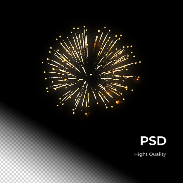 Festa de celebração de fogos de artifício feliz ano novo PNG PSD Transfarent Background