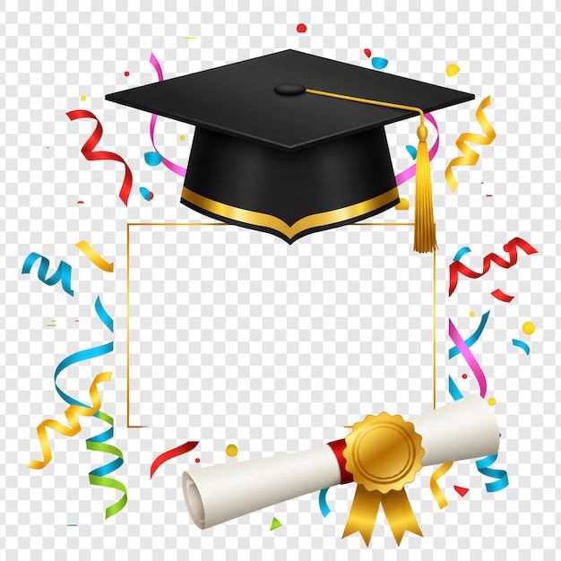 Festa di laurea con tocco e diploma