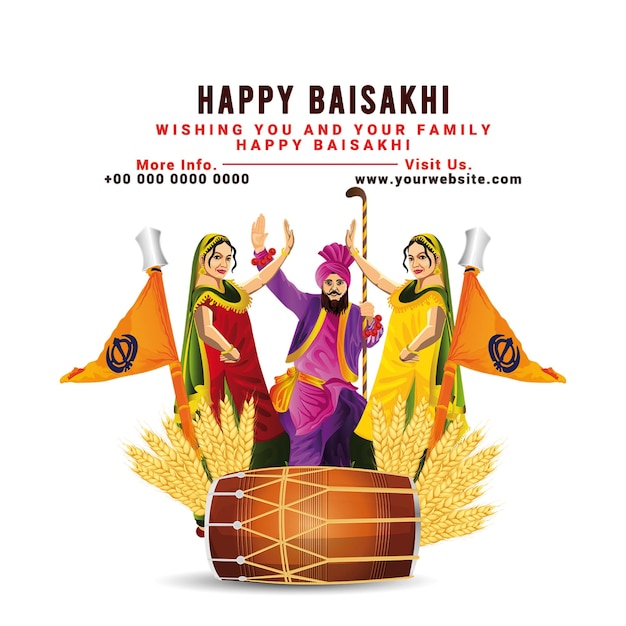 Festa indiana felice baisakhi