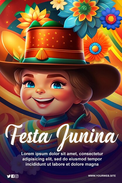 PSD festa junina fundo psd