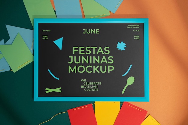 PSD festa junina-plakatmodell