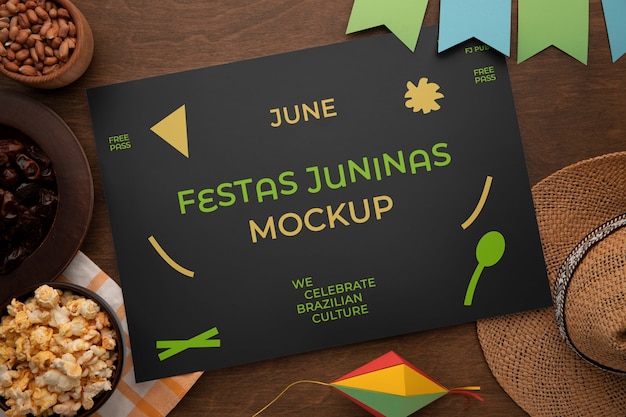 PSD festa junina-plakatmodell