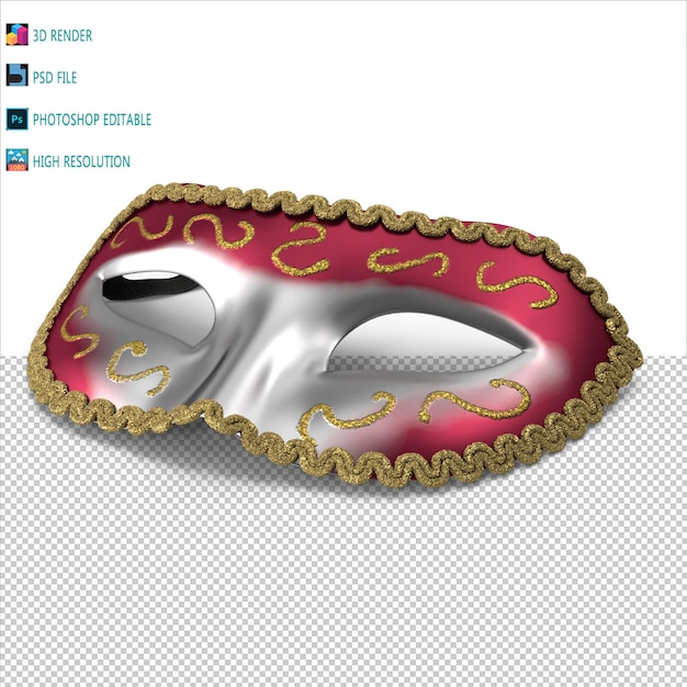 Festival 3D Render PSD für die Maske