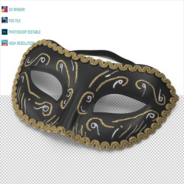Festival 3D Render PSD für die Maske