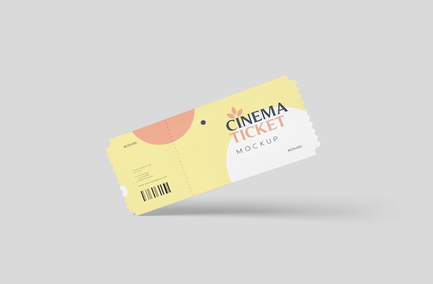 Festival-Eintrittskarte Mockup