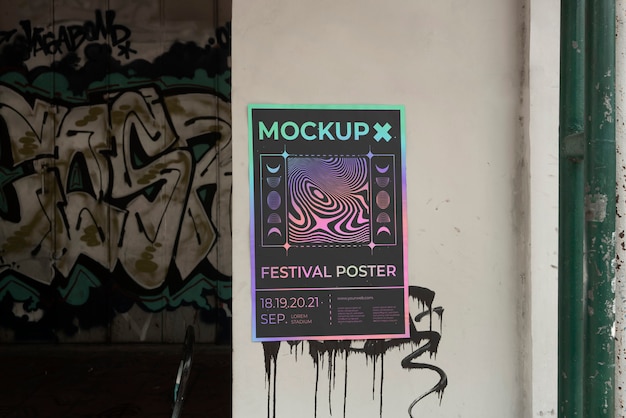 PSD festival-plakatmodell