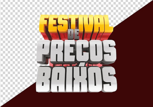 Festival de bajo precio