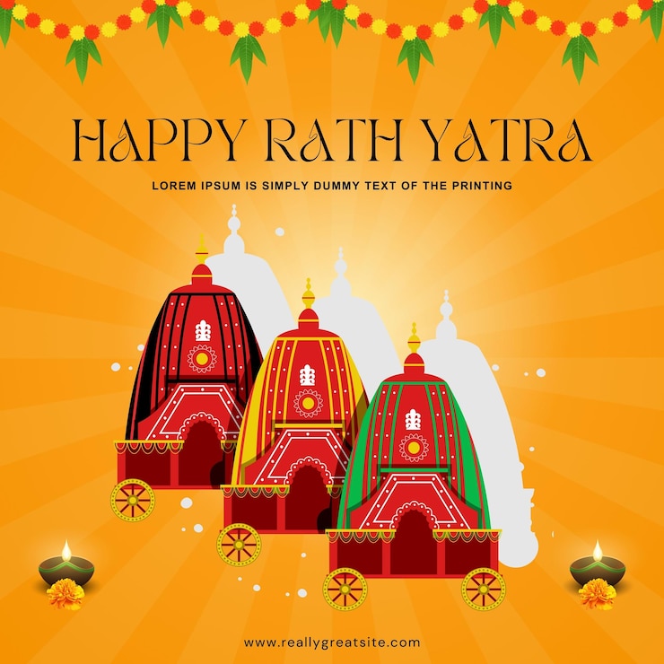 PSD festival de rath yatra para el fondo del festival lord jagannath puri odisha