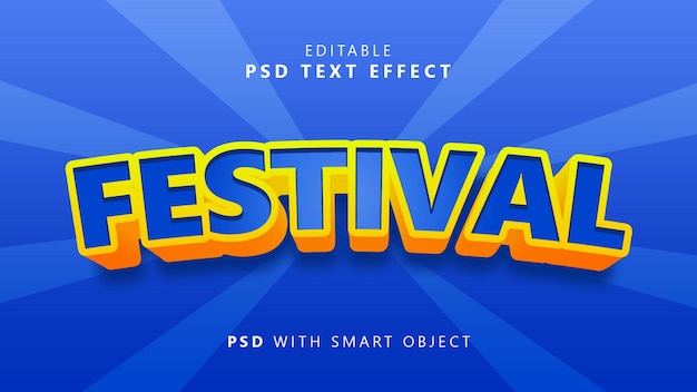 Festival-Text-Effekt