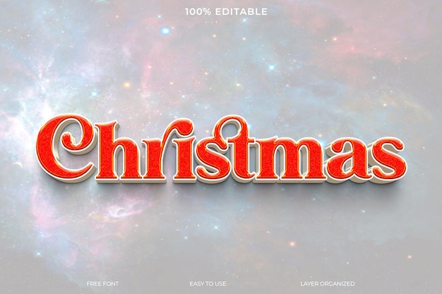 Festive Christmas Text Effect
